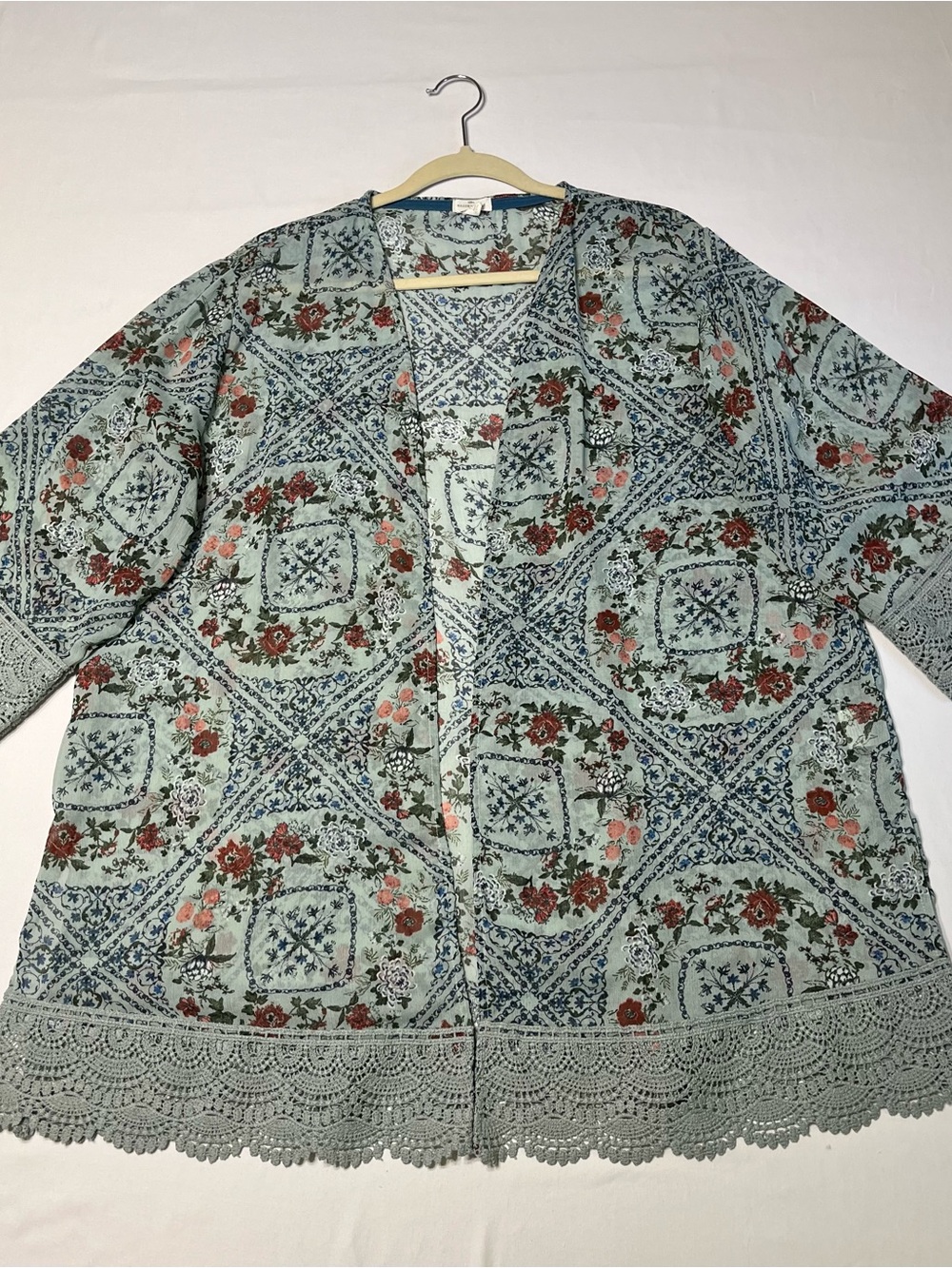 Women’s Sage Green Kimono Size 1X